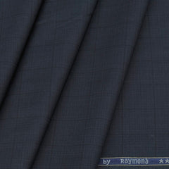 Trouser Fabric Raymond PV Check Colour Bluish Grey