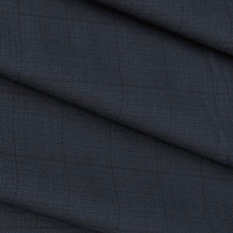 Trouser Fabric Raymond PV Check Colour Bluish Grey