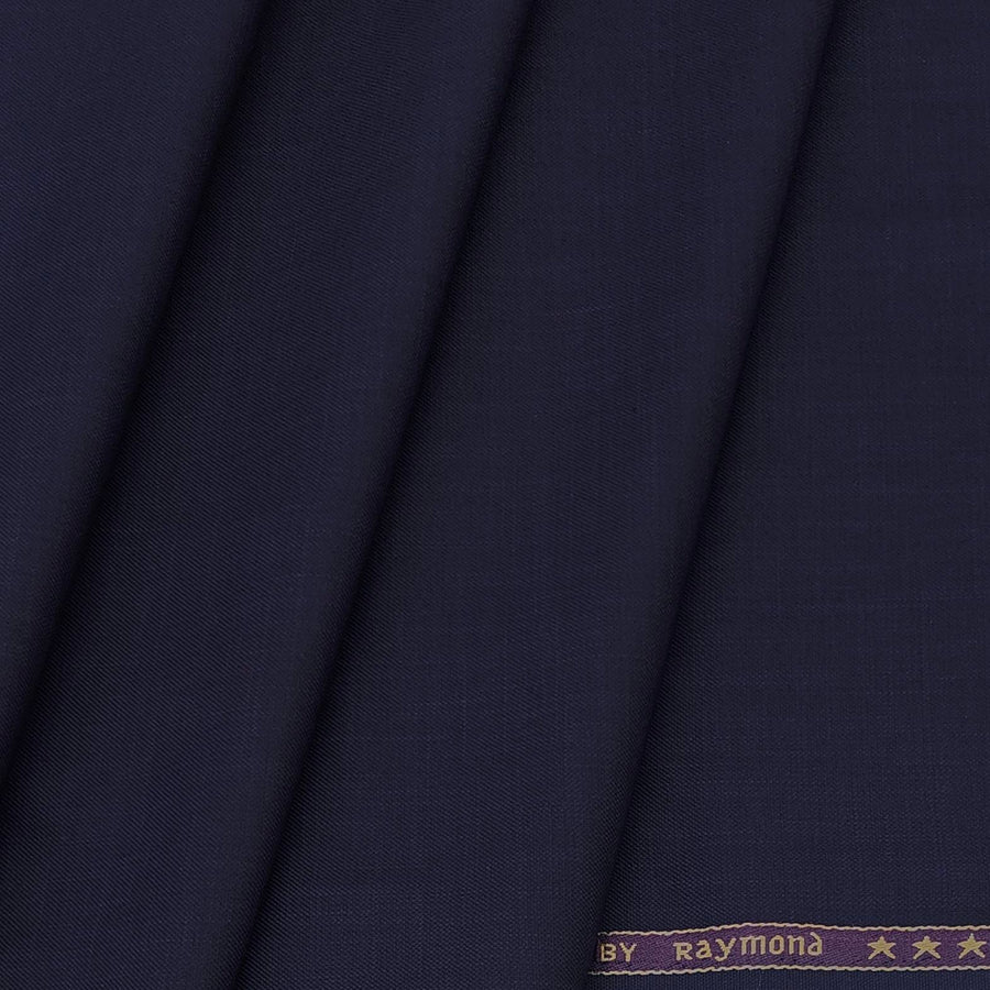 Trouser Fabric Raymond PV Check Colour Indigo Blue
