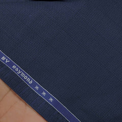 Trouser Fabric Raymond PV Check Colour Royal Blue