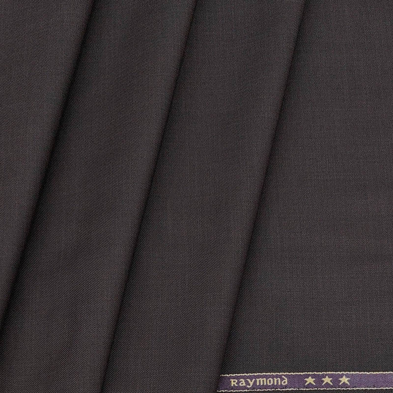 Trouser Fabric Raymond PV Slub Structure Colour Coffee Brown