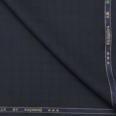 Trouser Fabric Raymond PV Check Colour Denim Blue