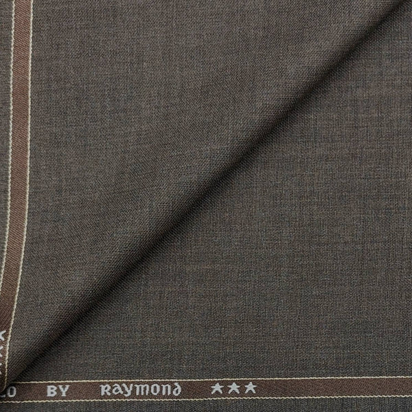 Trouser Fabric Raymond PV Plain Colour Wood Brown