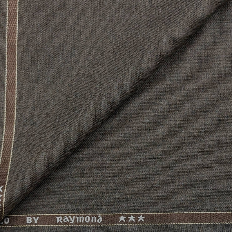 Trouser Fabric Raymond PV Plain Colour Wood Brown