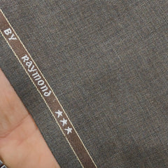 Trouser Fabric Raymond PV Plain Colour Wood Brown