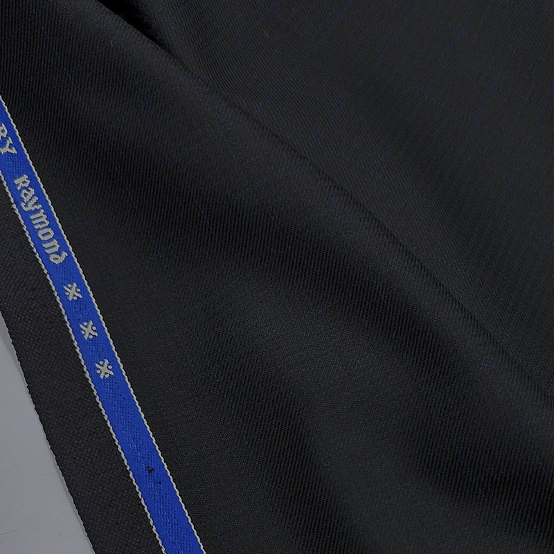 Trouser Fabric Raymond PV Check Colour Blackish Brown N BLue