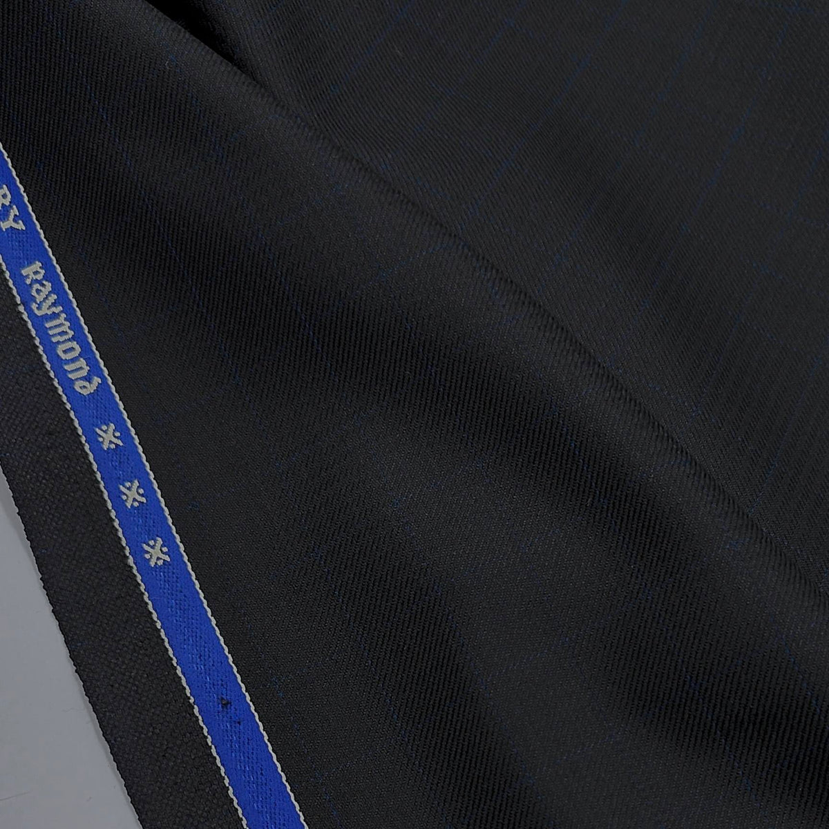 Trouser Fabric Raymond PV Check Colour Blackish Brown N BLue