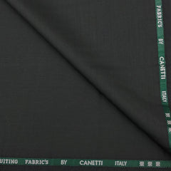 Trouser Fabric Canetti Italy Luxury Plain colour Dark Green