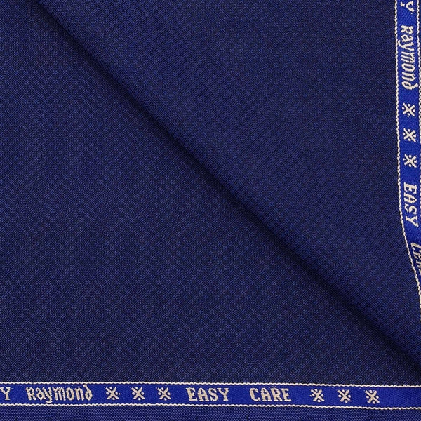Trouser Fabric Raymond 45% Wool Super 110’s Pin Dotted (Purplish Blue)