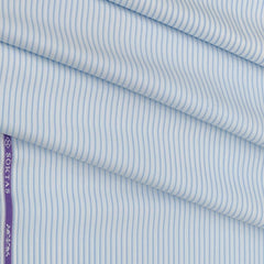 Shirt Fabric Soktas 100% Cotton Lining Colour Blue N White