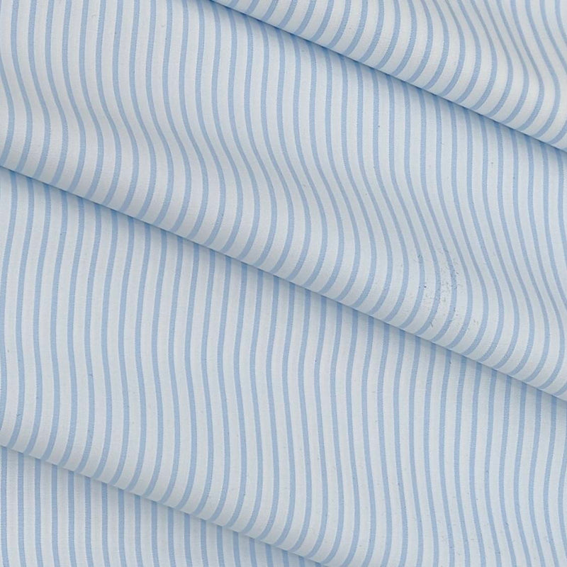 Shirt Fabric Soktas 100% Cotton Lining Colour Blue N White