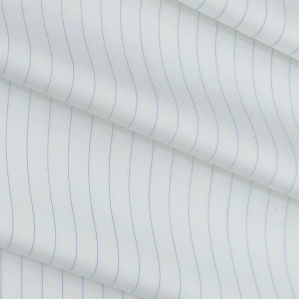 Shirt Fabric Soktas 100% Cotton Lining Colour Light Blue N White