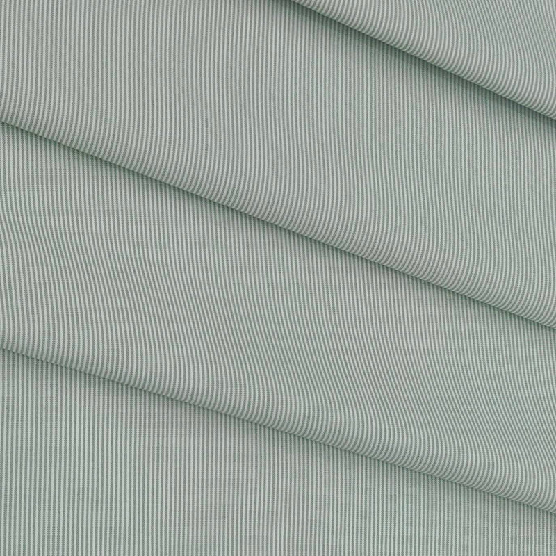 Shirt Fabric ManTire Poly Cotton Wrinkle Free Pin Lining Colour Tea Green