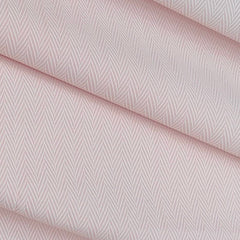 Shirt Fabric ManTire Poly Cotton Wrinkle Free Zig Zag Colour Cherry Pink