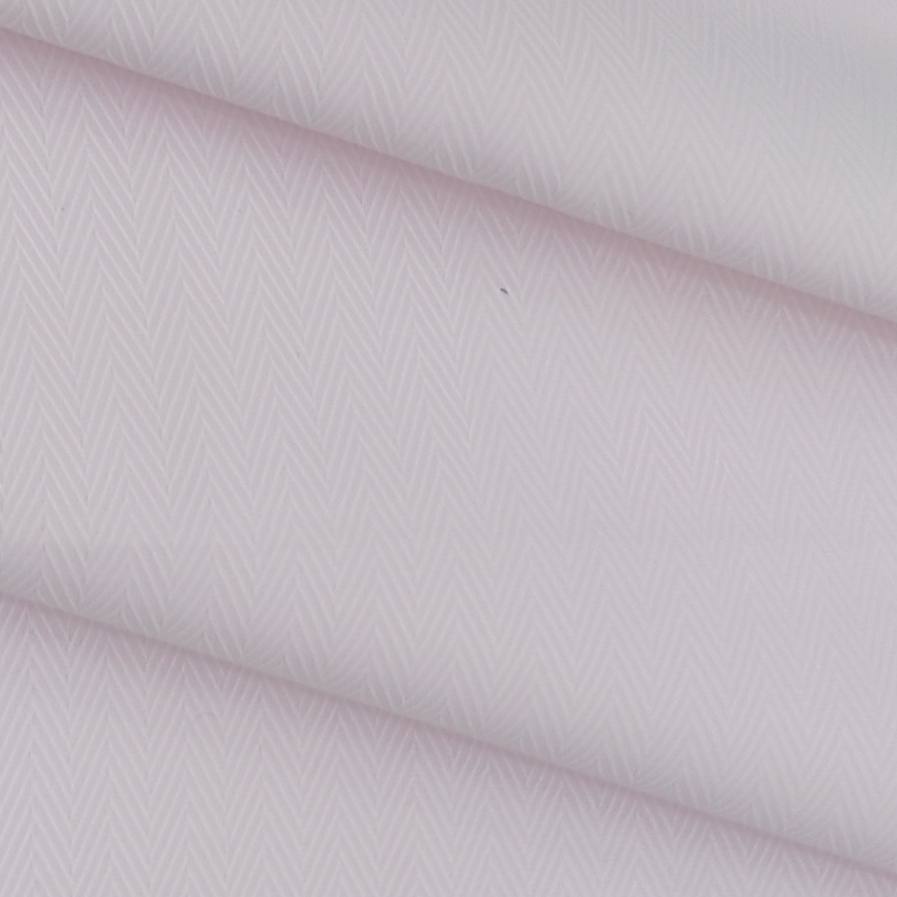 Shirt Fabric ManTire Poly Cotton Wrinkle Free Zig Zag Colour Blush Pink