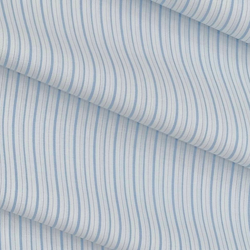 Shirt Fabric Raymond 100% Cotton Lining Colour Light Blue N White