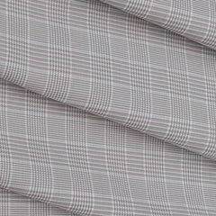 Shirt Fabric Raymond 100% Cotton  Check Colour Pinkish White