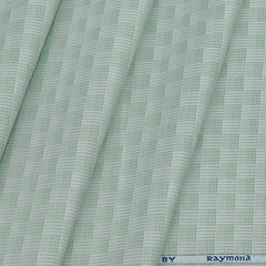 Shirt Fabric Raymond Cotton blended Printed Colour Swamp Green N White