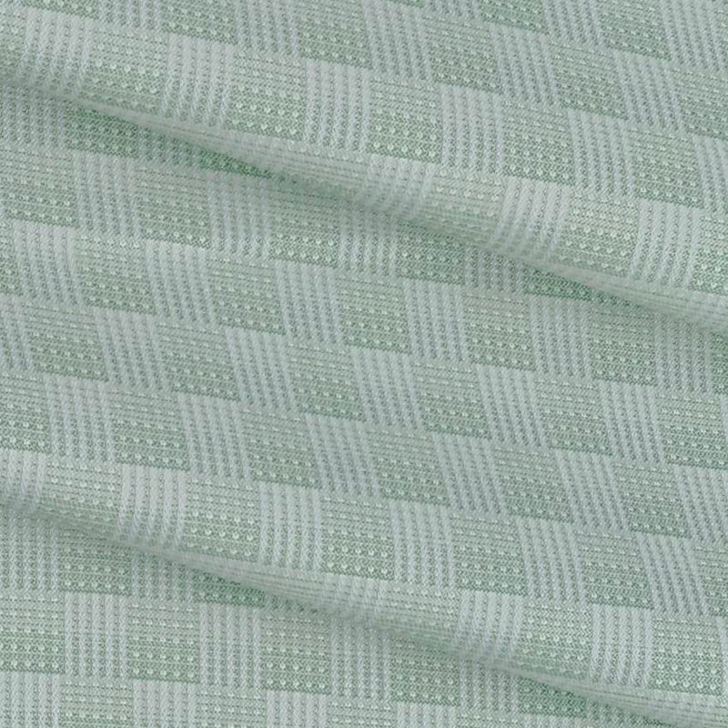 Shirt Fabric Raymond Cotton blended Printed Colour Swamp Green N White