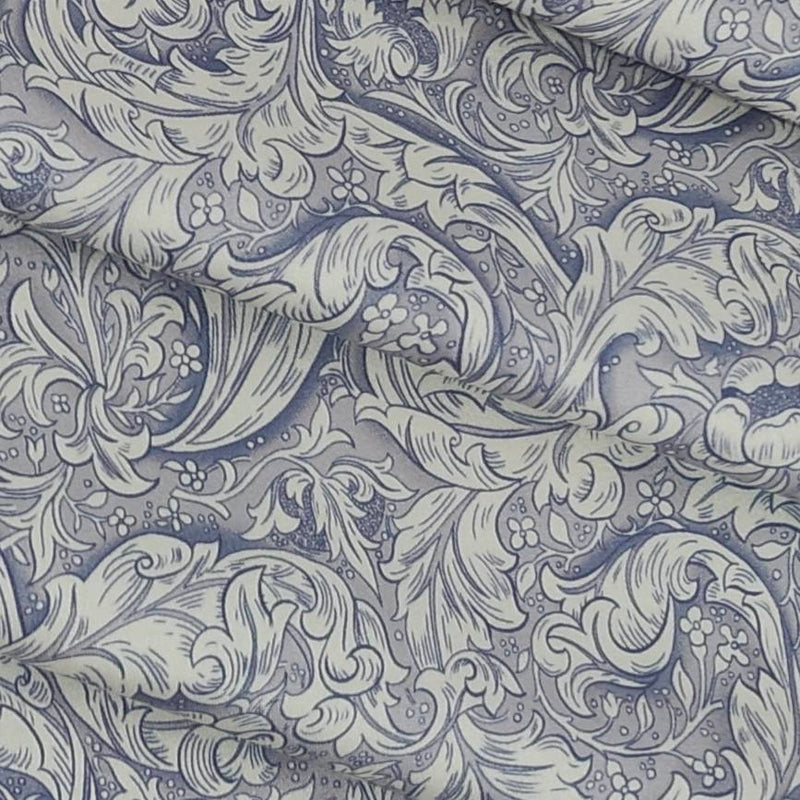 Shirt Fabric Raymond Cotton Digital Printed Colour Off White N Light Lavender