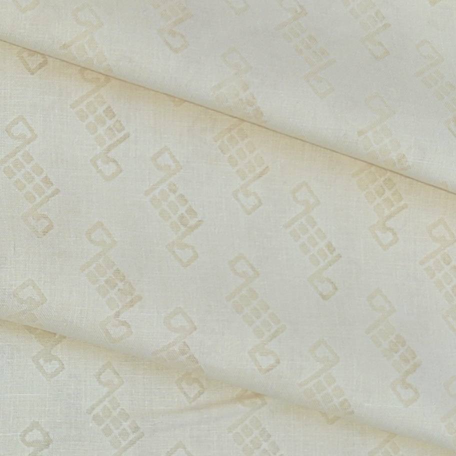 Shirt Fabric Raymond Mix Cotton Jacquard Colour Beige