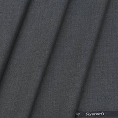Trouser Fabric Siyaram T/R Plain Color Zinc Grey