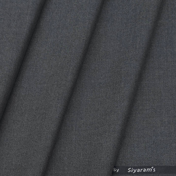 Trouser Fabric Siyaram T/R Plain Color Zinc Grey