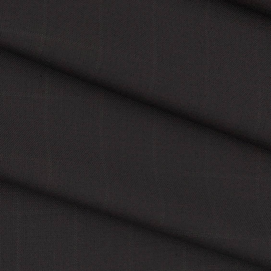 Trouser Fabric Siyaram T/R Check Color Bistre Brown