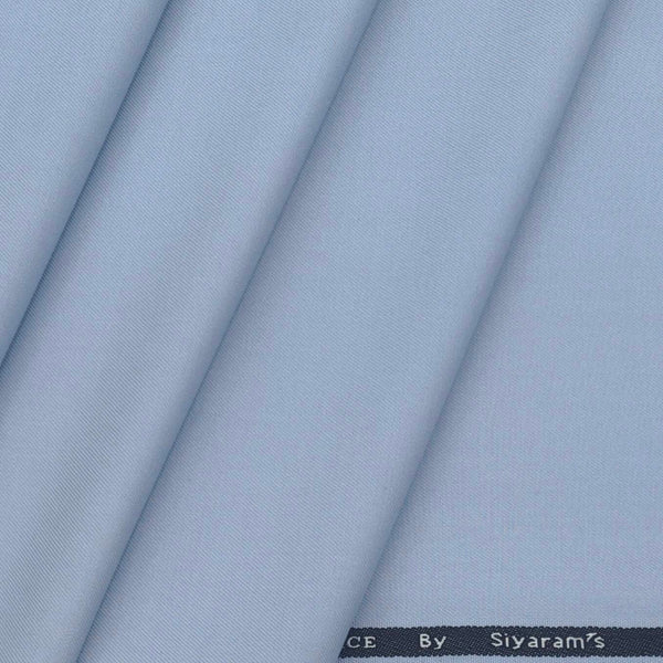 Trouser Fabric Siyaram T/R Plain Color Ice Blue