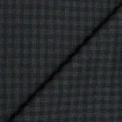 Tweed Blazer Fabric OCM  Wool Blended Small Check Colour Iron Grey