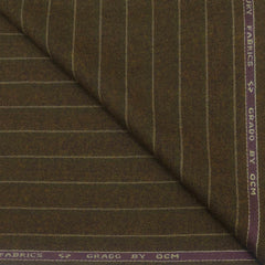Tweed Blazer Fabric OCM 100% Wool Lining Colour Dark Brown