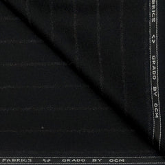 Tweed Blazer Fabric OCM 100% Wool Broad Lining Colour Black