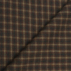 Tweed Blazer Fabric OCM 100% Wool Check Colour Coffee N Beige