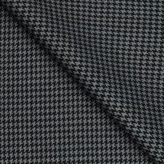 Tweed Blazer Fabric OCM Wool Blended Zig Zag Colour Black N Silver