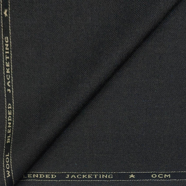 Tweed Blazer Fabric OCM Wool Blended Lining Colour Pubble Grey
