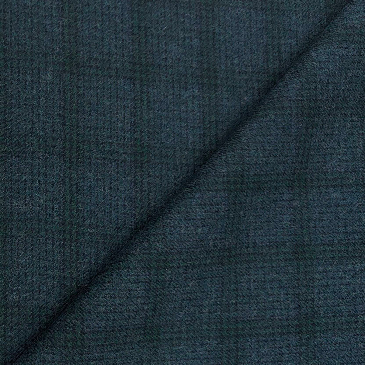 Tweed Blazer Fabric OCM Wool Blended Check Colour Light Green N Light Blue