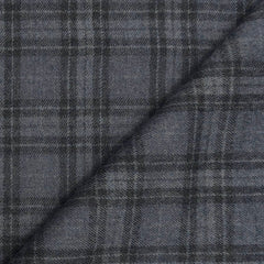 Tweed Blazer Fabric OCM 100% Wool Check Colour Cloudy Grey