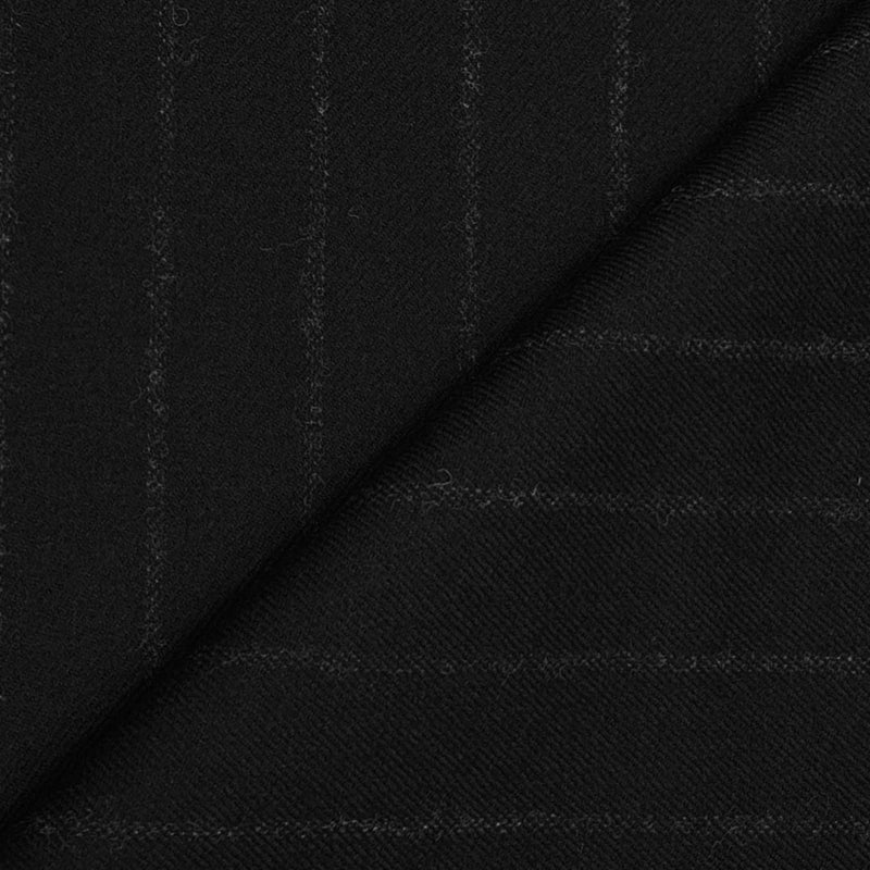 Tweed Blazer Fabric OCM Wool Blended Broad Lining Colour Black