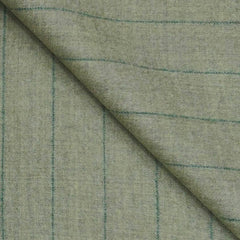 Tweed Blazer Fabric OCM 100s count 100% Wool Lining Colour Swamp Green