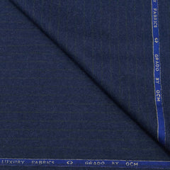 Tweed Blazer Fabric OCM 100s count 100% Wool Lining Colour Berry Blue