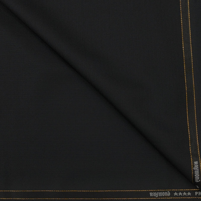 Suit Fabric Raymond Super 140s Wool Blended Dull Lining Color Black