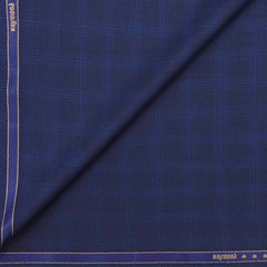 Suit Fabric Raymond 100s Count PV Check Color Hard Blue