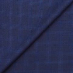 Suit Fabric Raymond 100s Count PV Check Color Hard Blue