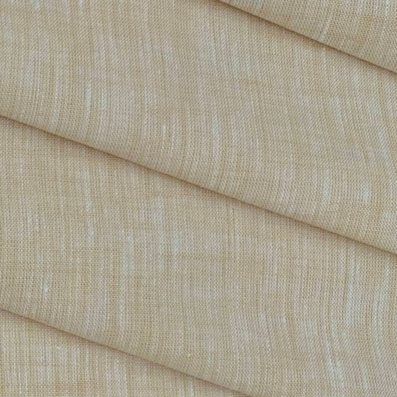 Shirt Fabric Raymond Pure Linen Plain Colour Light Beige