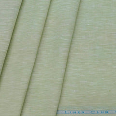 Shirt Fabric Linen Club 60 LEA Pure Linen Solids Colour Light Green