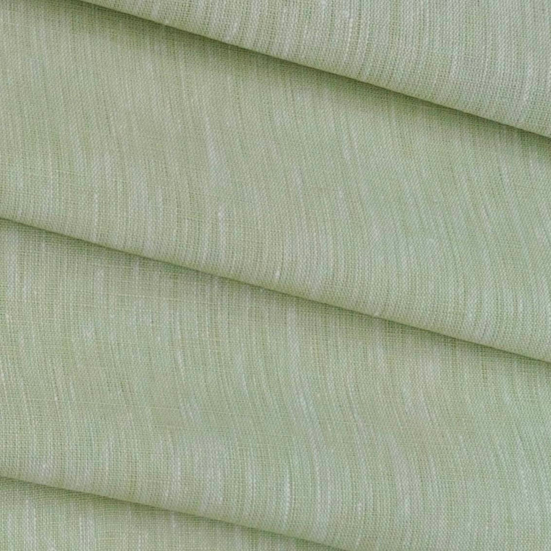 Shirt Fabric Linen Club 60 LEA Pure Linen Solids Colour Light Green