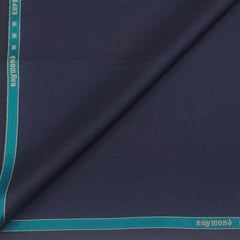 Suit Fabric Raymond Wool Blended Check Color Indigo Blue
