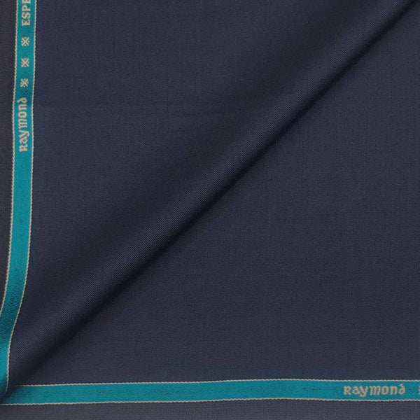 Suit Fabric Raymond Wool Blended Check Color Indigo Blue