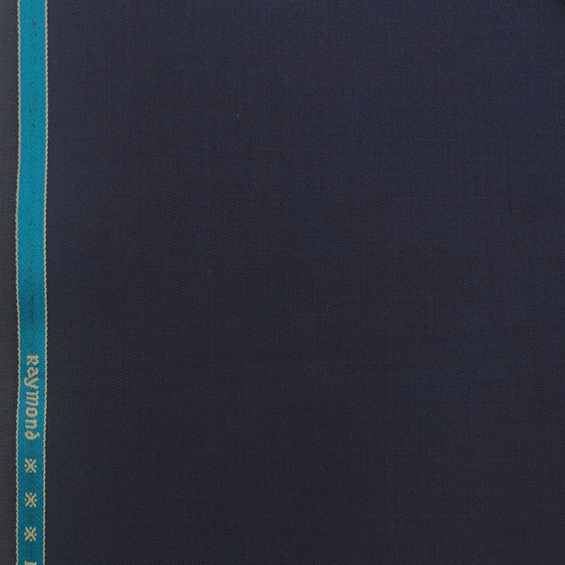 Suit Fabric Raymond Wool Blended Check Color Indigo Blue