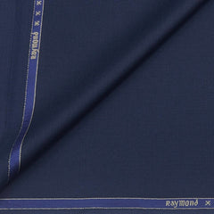 Suit Fabric Raymond Wool Blended plain Color Blue